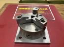 Victor三つ爪スクロールチャックTC130F　外径132mm　治具ベース付　ハンドル無し