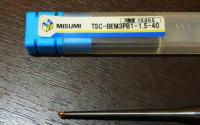 MISUMI テーパーネックエンドミル　TSC-BEM3PB1-1.5-40 未使用