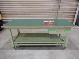 サカエ　ペダル昇降式移動作業台　180x75xH75cm