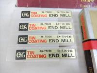 OSG　TIN　COATING　エンドミル　EX-TIN-EBD　R6,75×26　　未使用　4本