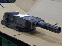 津田駒　油圧マシンバイス　口金巾150mm