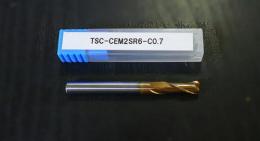 MISUMI エンドミル　TSC-CEM2SR6-C0.7
