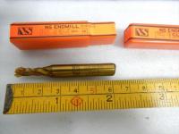 NS　4枚刃エンドミル　5M　SKH56　刃径5mm　2本　未使用