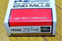 OSG エンドミル　2.5　2.5°　TPDSS 2枚刃　6個　未使用