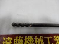 超硬ソリッドエンドミル径11mm(R5,5)刃長45mm長さ196mmエアーホールなし