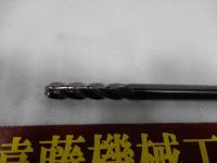 超硬ソリッドエンドミル径10mm(R5,0)刃長45mm長さ174mmエアーホールなし