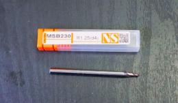 日進工具　エンドミル　MSB230 R1.25　(d4) 未使用