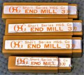 OSG エンドミル　3枚刃　ETS 5　9×3　計4個　未使用