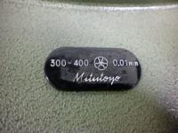 Mitutoyo　外径マイクロメーター　300～400mm
