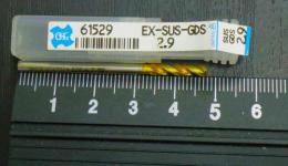 OSG　ドリル 　EX-SUS-GDS-2.9 全長48  シャンク径3 刃径2.9