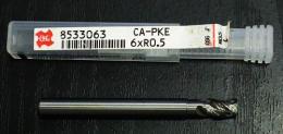 OSG 超硬ラジアスエンドミル CA-PKE-6XR0.5
