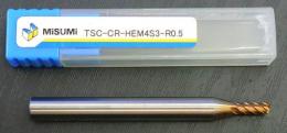 MISUMI　超硬ラジアスエンドミル　　TSC-CR-HEM4S3-R0.5