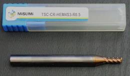 ミスミ　 超硬ラジアスエンドミル　TSC-CR-HEM4S3-R0.5