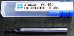 OSG　超硬ボールエンドミル　WXL-EBD R1.5X8X6